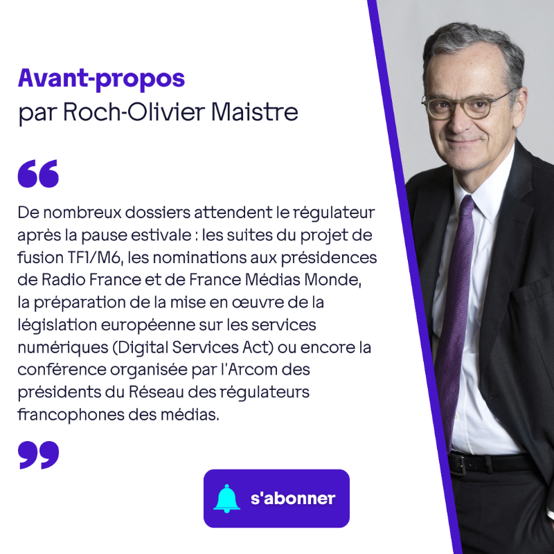 Arcom_fr's tweet photo. 📬 #ArcomPro arrive très bientôt ! Abonnez-vous dès maintenant à la lettre bimestrielle de l'@Arcom_fr à destination des professionnels de l'#audiovisuel et du #numérique 🔽