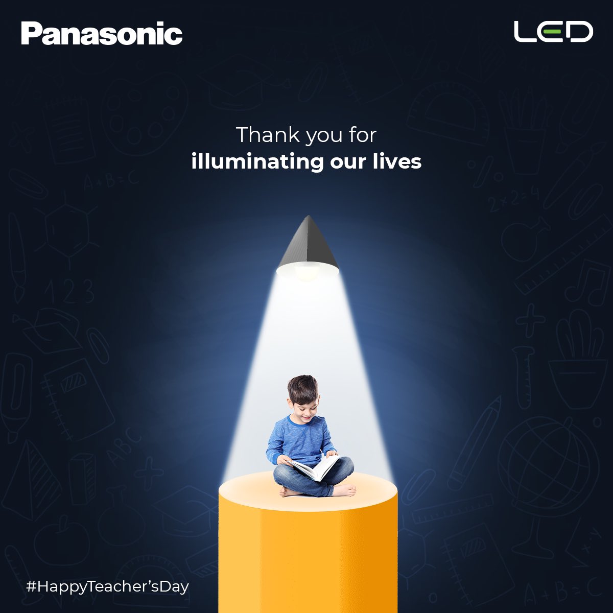 AnchorPanasonic's tweet photo. To our teachers whose hard work and knowledge enlightened our lives and put us on the path to success.
Happy Teacher’s Day!
#Panasonic #HappyTeachersDay #LED #EmergencyLEDBulb https://t.co/rBhfRJn2LH