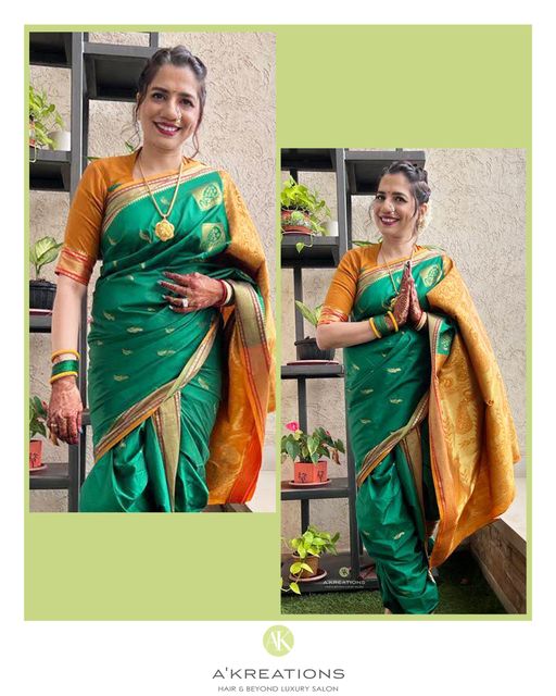 AkreationsPowai's tweet image. Add even more flair to your traditional day. Let us help out with your traditional look. Hair and Makeup by Art director Zaara Kazi.

#traditionalmakeup #traditionalmakeuplook #makeupandhair #makeup #makeuplook #akreations #akreationsindia #akreationspowai