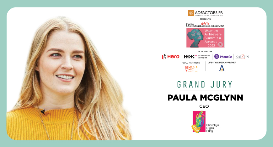 exchange4media group (@e4mtweets) on Twitter photo Welcoming our esteemed jury member <a href="/paulamcglynn/">Dev Paula (पाॅला)</a> for the 3rd edition of e4m PR and Corp Comm Women Achievers Awards 2022
Nominations are open now!
bit.ly/3OvTHAT
<a href="/anuragbatrayo/">Anurag Batra</a> <a href="/nawalahuja/">Nawal Ahuja</a> <a href="/karanbhatias/">Karan Bhatia</a>
#e4mwomenachieversawards #e4mevents #media #PRandCorpComm Welcoming our esteemed jury member <a href="/paulamcglynn/">Dev Paula (पाॅला)</a> for the 3rd edition of e4m PR and Corp Comm Women Achievers Awards 2022
Nominations are open now!
bit.ly/3OvTHAT
<a href="/anuragbatrayo/">Anurag Batra</a> <a href="/nawalahuja/">Nawal Ahuja</a> <a href="/karanbhatias/">Karan Bhatia</a>
#e4mwomenachieversawards #e4mevents #media #PRandCorpComm