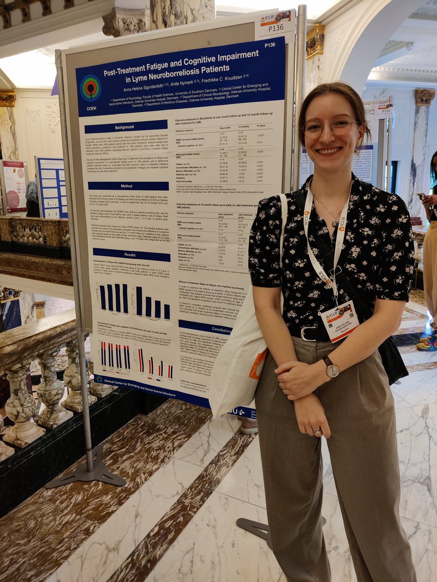 SkaarupNanna's tweet photo. Anna Helena Sigurdardottir tells of Post-Treatment Fatigue and Cognitive Impairment in Lyme neuroborreliosis patients https://t.co/kC8AhcBbtM
#ICLB22 #Tick #Lyme #neuroborreliosis #KIT #Amsterdam https://t.co/biPtMsGElp