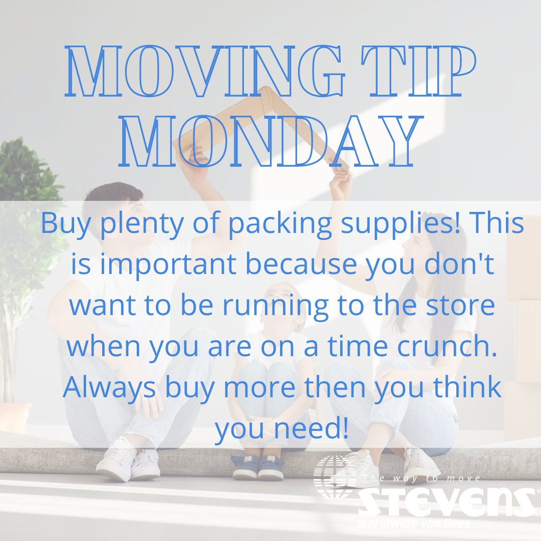 StevensVanLines's tweet photo. It's #MovingMonday and we want to make sure you don't forget the little things for your move! #DriversWanted #KeepMovingForward #MovingDay #GetMoving #MovingOn #MovingOut #MovingTips https://t.co/HBV8dqymhF
