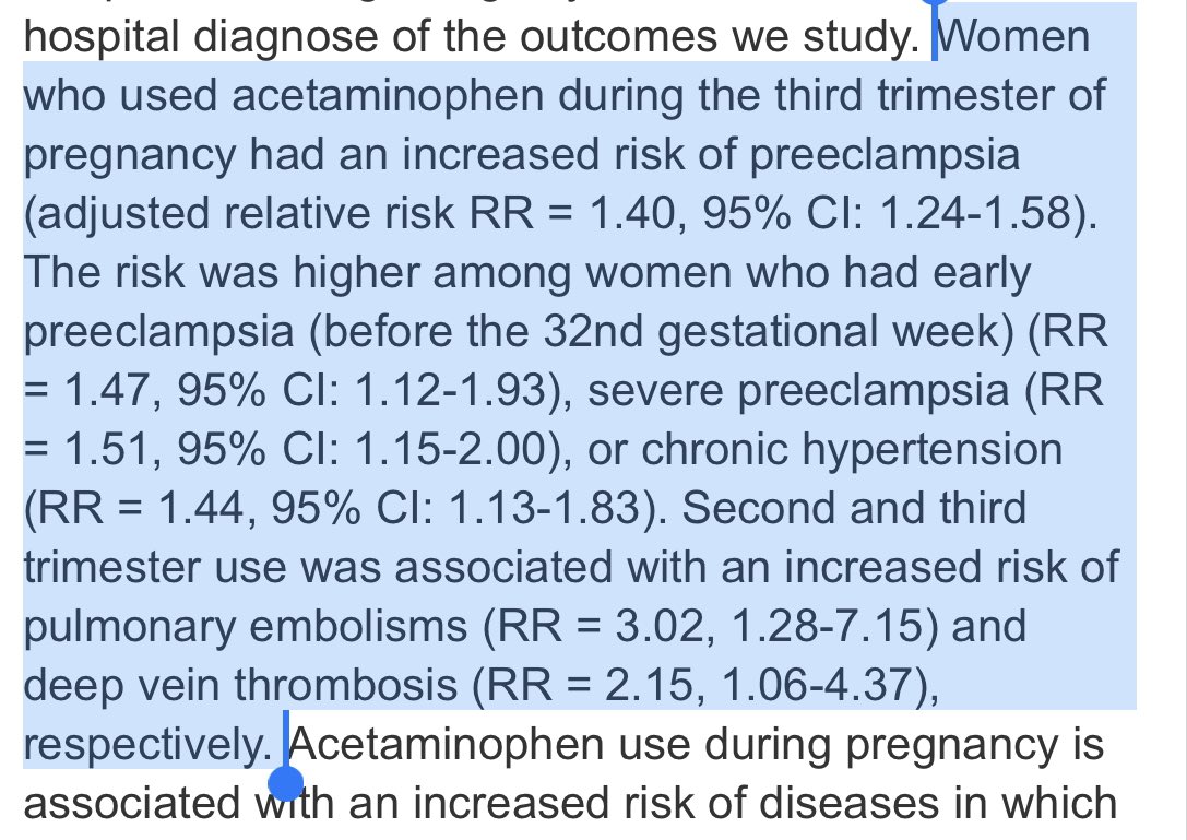 naturalnursemomma on Twitter "As well, Tylenol use in pregnant women