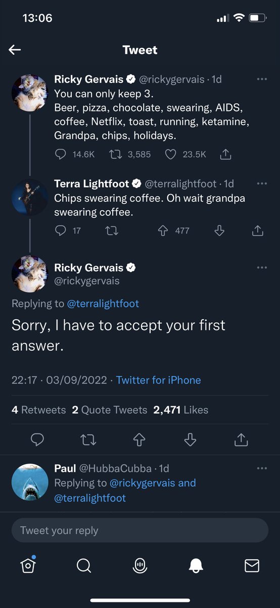 AimeeFoster92's tweet photo. @RoBiN8t8 @rickygervais 😂 https://t.co/I0RZl0CwnP
