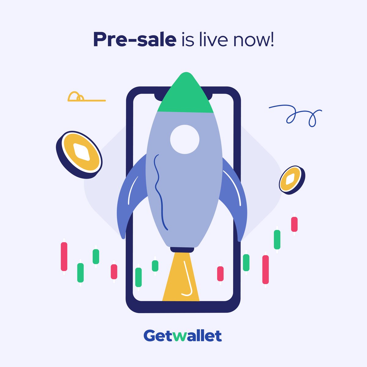 GetwalletApp's tweet photo. Investors, on your marks!
Get set, go!🚀⏳
The Getcoin Pre-sale is live with introductory pricing!
https://t.co/TRMoIbUHAI https://t.co/6Tr3jwQpbP