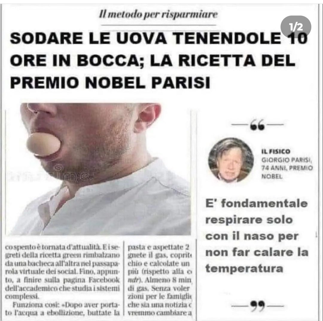 doctormabuse18's tweet photo. Il #Nobel #Parisi, lancia la nuova #ricetta per sostenere la guerra commerciale alla #Russia: "le "#uovasode all'orale". Attenzione funziona solo con bocca alla #quartadose. https://t.co/0w6W3Ef11q