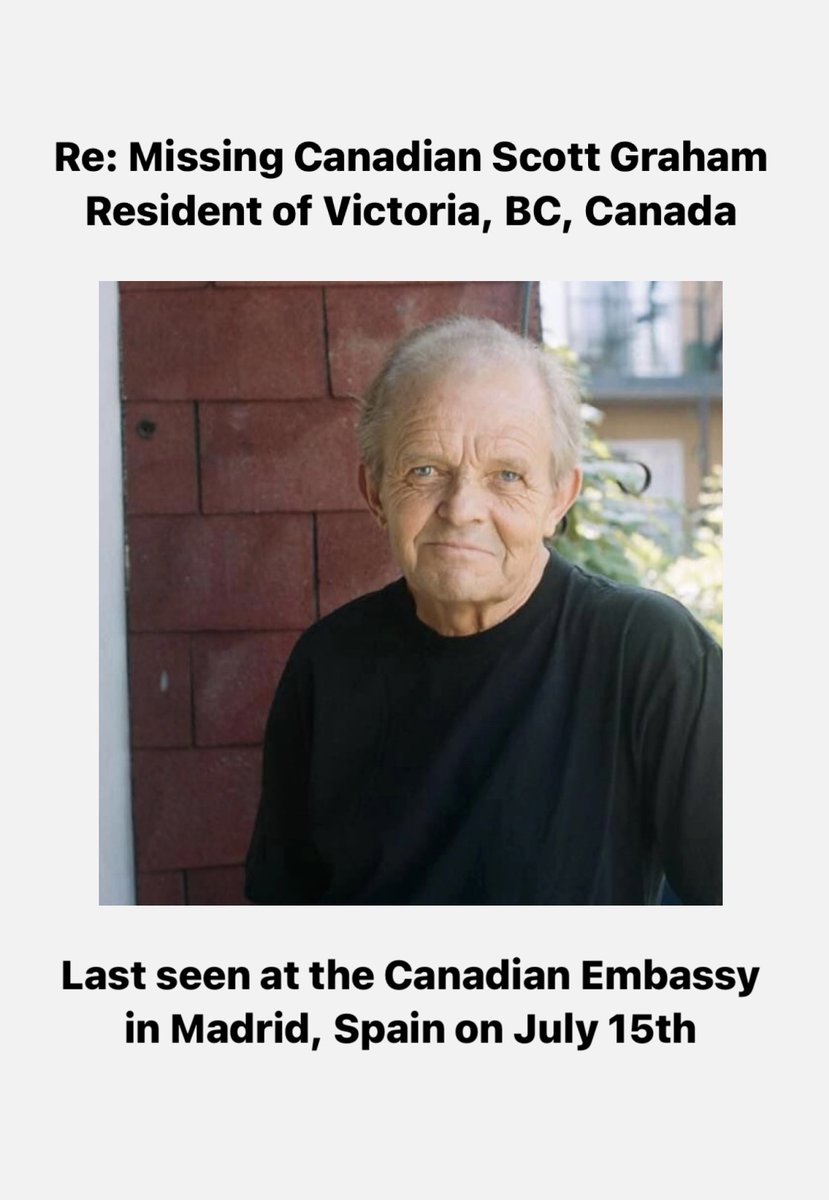 georgialoves's tweet photo. Canada: Please write to/call/tag your Canadian elected officials. My dad’s MP is Laurel Collins (Victoria), mine is Alexandre Boulerice (Montreal) and Mélanie Joly is the Foreign Affairs Minister. #MissingPerson #missingpersons #personadesaparecido #vermist #vermistpersoon https://t.co/8839cxLsnv