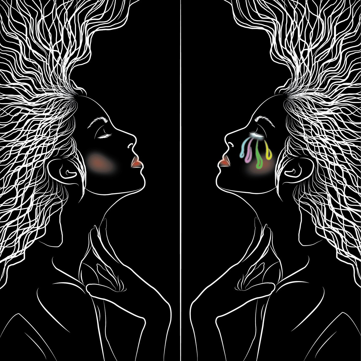 AYangjeongbo's tweet photo. Title: Goddess in the Mirror
The goddess hides her sorrow, but she cannot hide her tears from her reflection in the mirror
#OpenSea #HopeFactory #nft #NFTs #art #drawing #girlpainting #goddess #sadness #work #monochrome #female #woman https://t.co/2hifFLWNk4