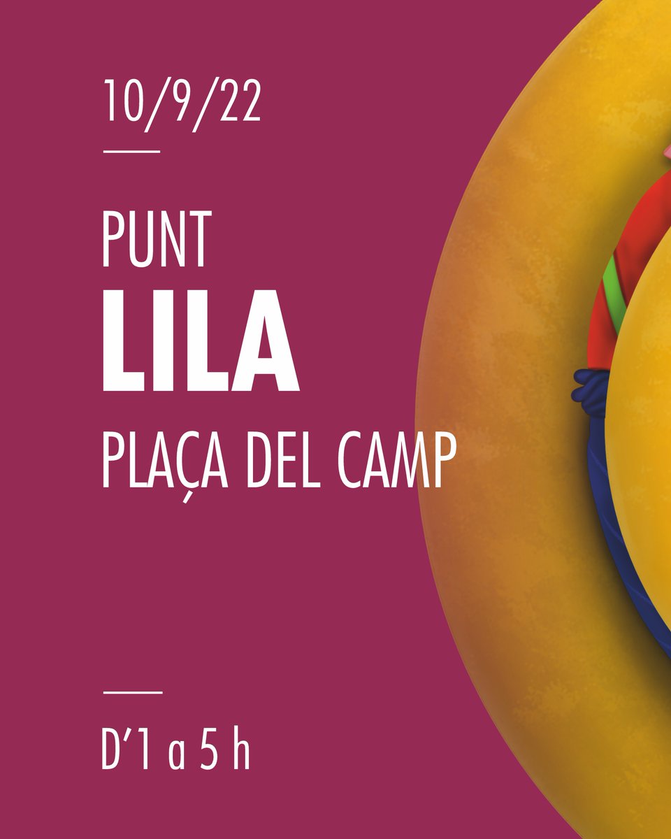 Solsona_cat's tweet photo. 🟣 Als concerts joves de la #FMSolsona2022 hi haurà un #PuntLila per informar, orientació o acompanyar les persones que pateixin algun tipus d'agressió sexual o LGBTIfòbica
📆 Dj. 8, a la sala pol.
📆 Ds. 10, a la pl. del Camp
#Solsona https://t.co/9sj0CdO4zY