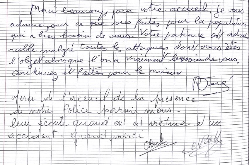 PoliceNat64's tweet photo. [#MondayMotivaton]
Petit message de soutien que nous recevons pour bien commencer cette semaine 👍Merci à vous https://t.co/0RimzM0odw