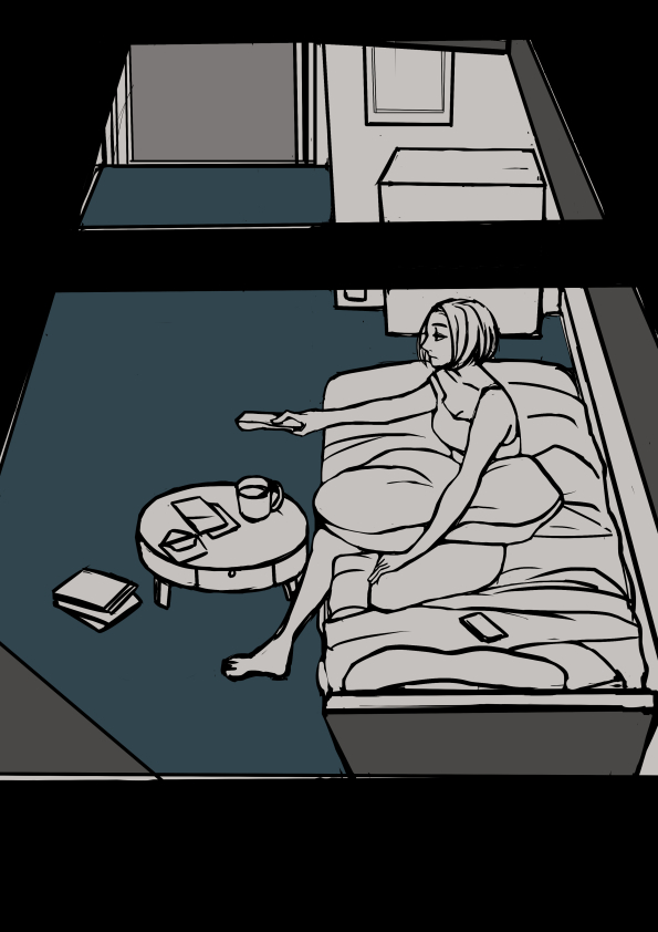 「眠れぬ夜」
普段は能天気そうに笑う彼女にも、それは時折訪れる。
#絵柄が好みっていう人にフォローされたい
#作品を載せて自分の作品を知ってもらおう