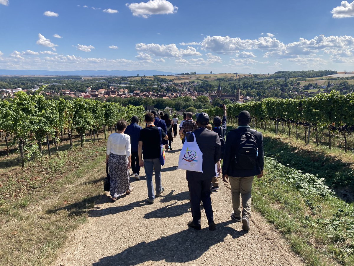 In the German-French border(less)lands with #WCCassembly #Karlsruhe2022. The history of violence and hate between the communities here has been transformed by reconciliation and shared life. A sign of hope for other poisoned relationships.