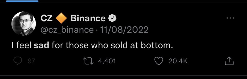 Jackskh323's tweet photo. @cz_binance Who feel sad now? https://t.co/Xo5ThVFuNo