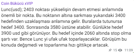 2 Eylül tarihli #LUNC paylaşımımız.