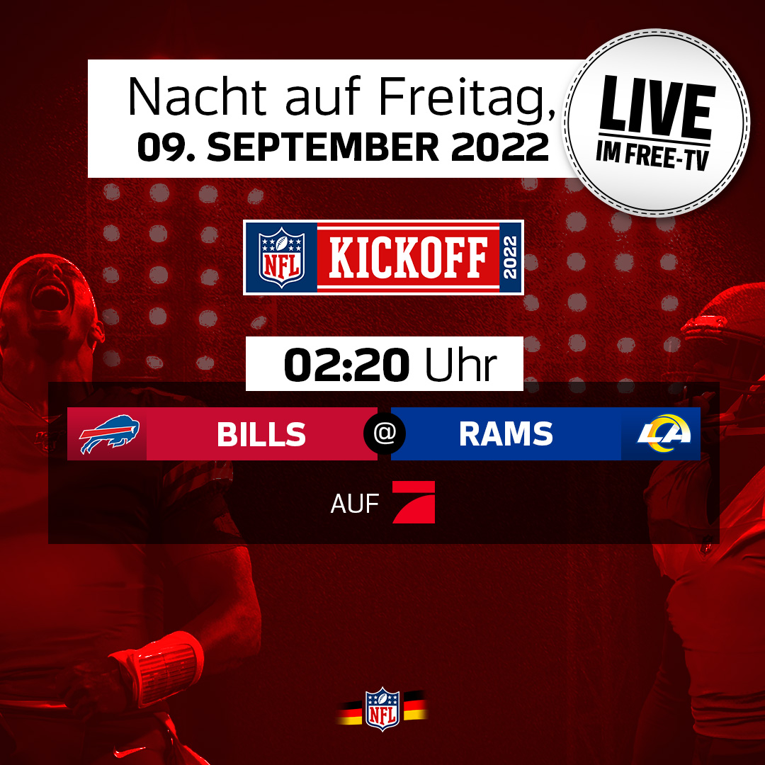 NFLDeutschland's tweet photo. +++ DIESE WOCHE STARTET DIE #NFL-SAISON! 😍 +++

Schon so Vorfreude auf die komplette @ProSieben-Crew! 👏 @ransport #ranNFL #Kickoff2022 https://t.co/EjCAVAeGF1
