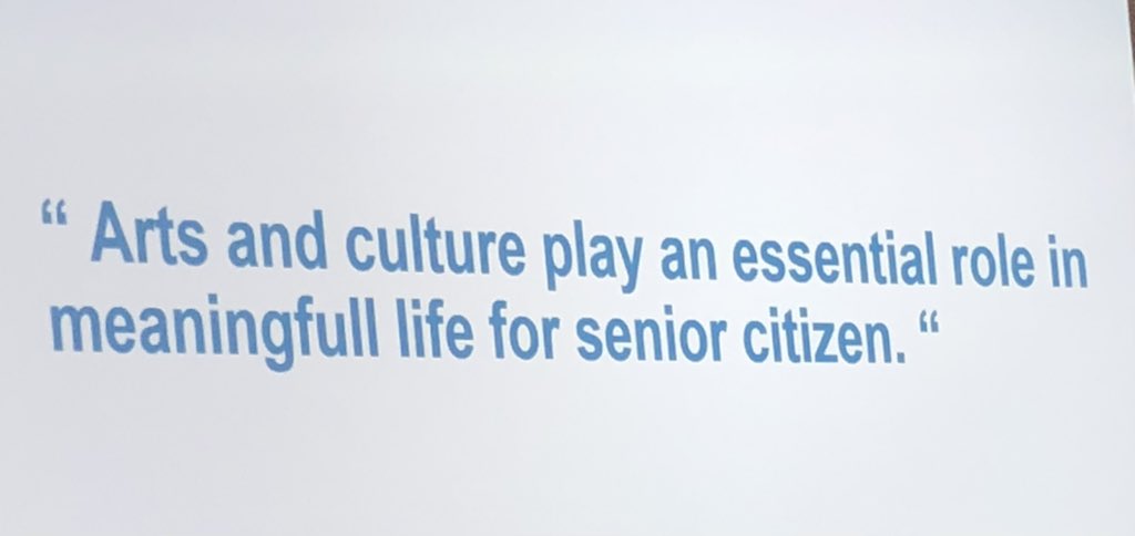 RLahnalampi's tweet photo. #CreativeAgeing means respecting the #HumanRights of older people. It also means systematic coop between  #art sector and #public #health #social sectors,  #young and old #Cross #generational work . A joint-up effort by #ArmasFestival, @Baring_Found, @FinInst_UK_Irl. https://t.co/QltzF8LUGT