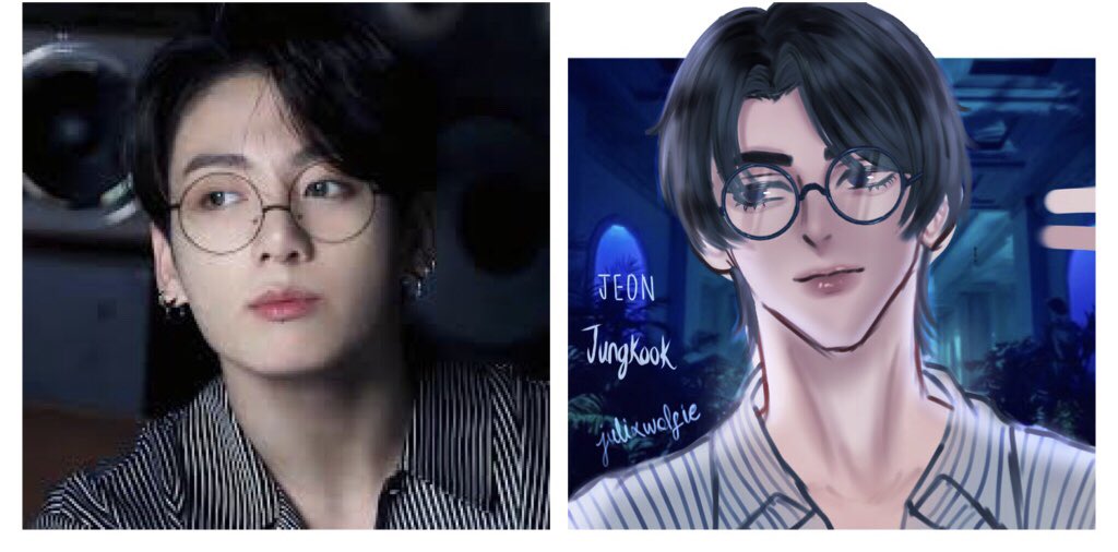 zukarin7688's tweet photo. ✨Jungkook in my art style✨#bts #BTSJUNGKOOK #Jungkook #fanart #ibisPaintX #ArtistOnTwitter #digitalart  also credits to @kooleen_ ‘s juicy lips tutorial. They really helped yassify✨a lot Tysm😭💖 https://t.co/8grMtdKz4q
