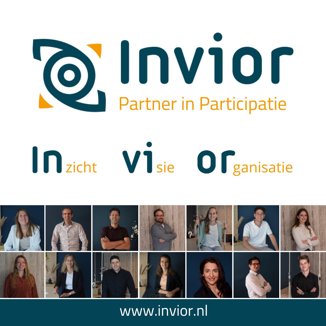𝗡𝗶𝗲𝘂𝘄𝗲 𝗻𝗮𝗮𝗺!
Onderzoeksbureau Toponderzoek gaat vanaf vandaag over op de naam Invior. Invior is jouw partner in participatie op het gebied van 𝗜𝗡zicht, 𝗩𝗜sie en 𝗢𝗥ganisatie. 

Bekijk vanaf vandaag onze nieuwe website invior.nl

#Invior #participatie