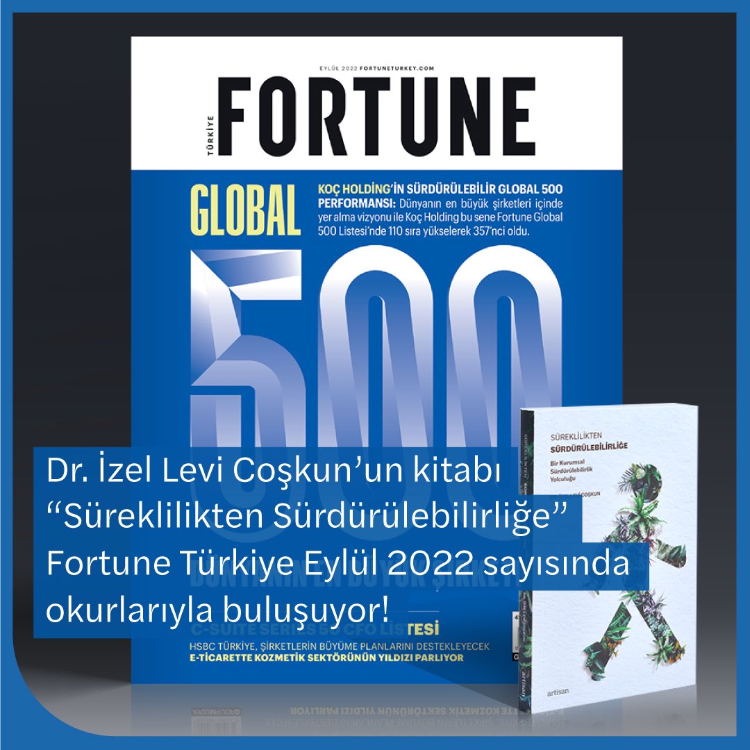 Süreklilikten Sürdürülebilirliğe, Fortune Türkiye Eylül sayısında sizlerle buluşuyor! Seçili bayilerde.
#sürekliliktensürdürülebilirliğe 
<a href="/fortuneturkiye/">Fortune Türkiye</a>