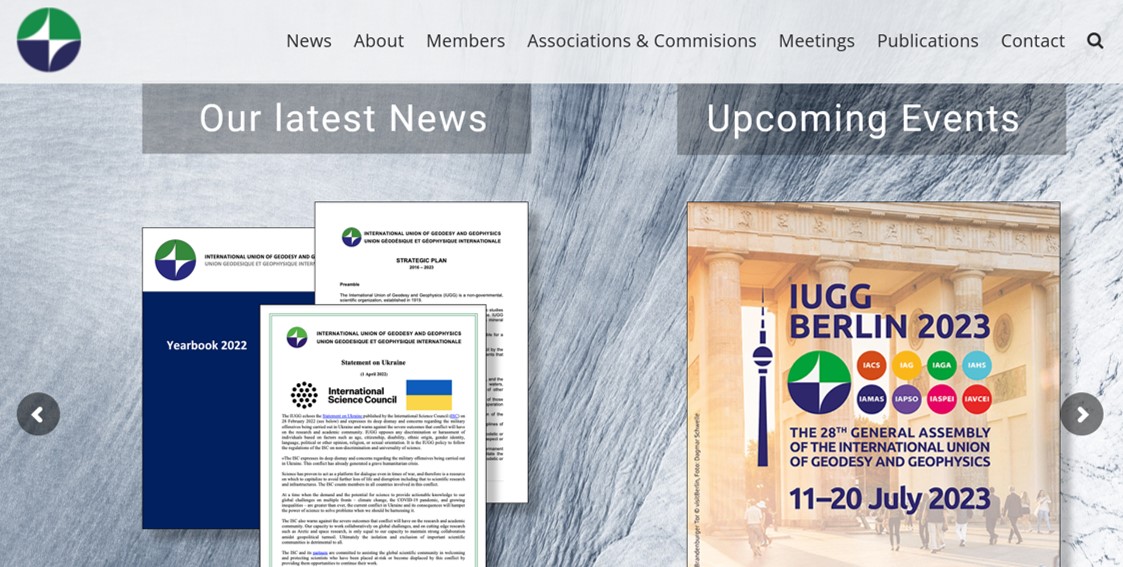 The new <a href="/theIUGG/">IUGG</a> website is now online. Still a number of technical adjustments needed 😅. Check it out at iugg.org