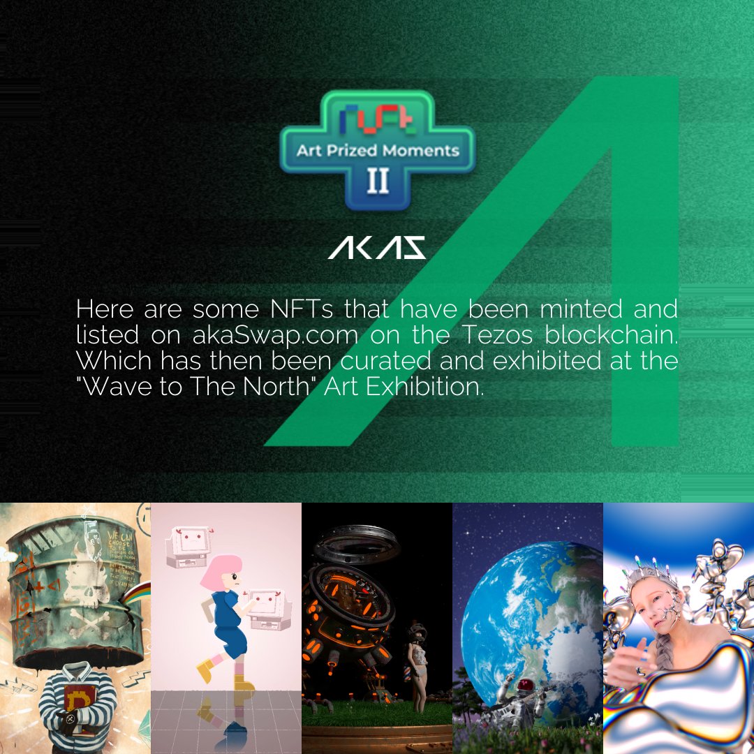 From 2022/8/12 to 2022/8/18, the "Wave to The North" exhibition was held in North Jakarta. The NFTs in it are minted on akaSwap.

FRAGILESS
by <a href="/KyreMontha/">Oky Rey Montha</a>
akaswap.com/akaobj/9955

DIORAMA X
by <a href="/surrogateangels/">Surrogate Angels | Angels XOXO Season #001</a>
akaswap.com/akaobj/9920