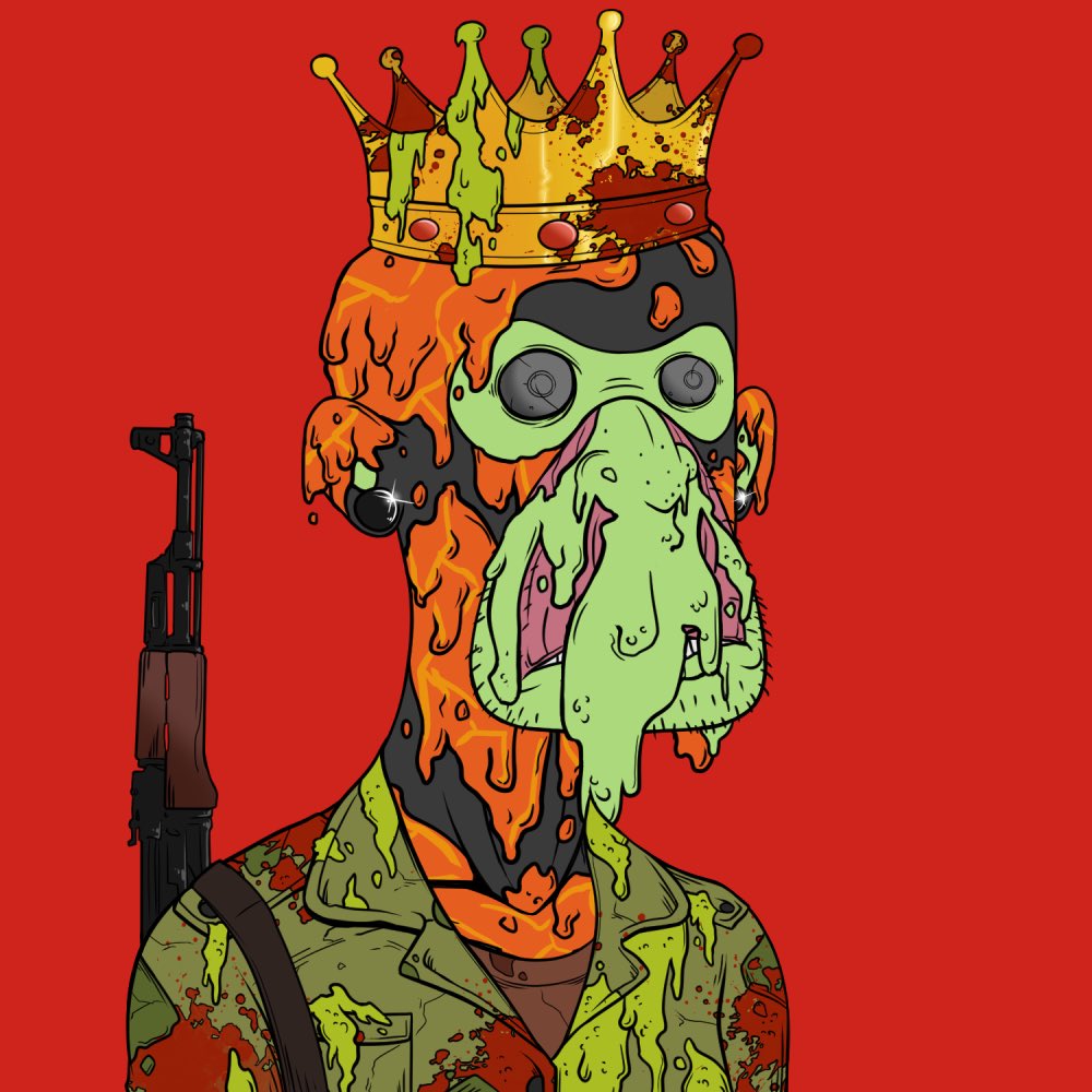planet_mutant's tweet photo. Pretty cool art if you ask us ! Find us on OpenSea and Discord ! #nft #art #mutantapeplanet https://t.co/DOP5Hm7Kgf