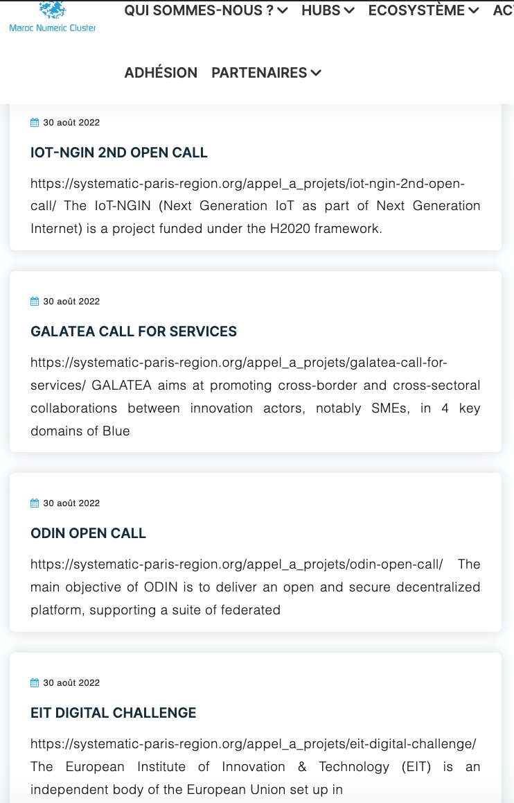 MarocNumCluster's tweet image. C&apos;est la rentrée! Pensez à renouveler votre adhésion @MarocNumCluster pour profiter de votre nouvel espace back-office: appels d&apos;offres, annuaire, événements gratuits...etc.
pour les nouveaux membres, merci d&apos;envoyer votre demande par mail à info@mnc.ma