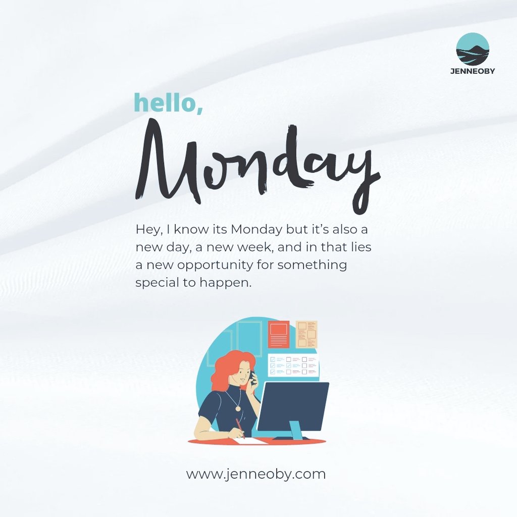 jenneobyng's tweet photo. Hello people, it's another new week and there are new opportunities for something special to happen.

Let's go again.
.
.
.

#newweek #newstart #staypositive #jenneobyinitiative #jenneoby https://t.co/vSRCI8wfGS