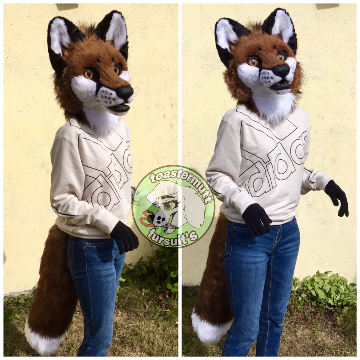 ToastermuttFS's tweet photo. Photos of the complete commission for @ReynardGoupil 
Semi-realistic fox head with a big fluffy tail🦊🖤
Definitely my most detailed suit so far, has a lot of details like dry brushing, sculpting, whiskers, etc.
He’ll be shipped to his new home soon!!🌎 https://t.co/kIYqTIKM66