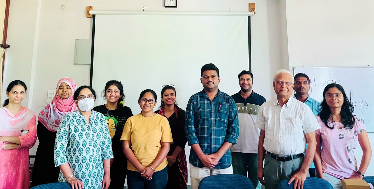 MMuthamilarasan's tweet photo. Teacher's Day celebrations at #RTGR @PlantSciUoH @HydUniv https://t.co/LFZunICjoL