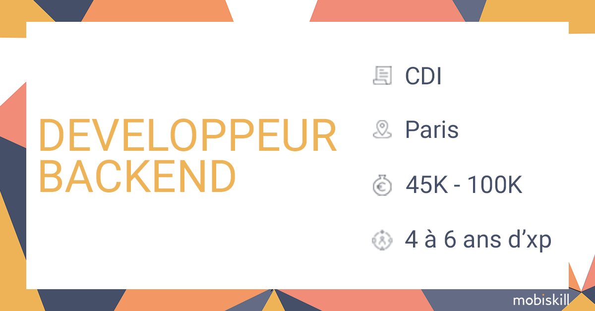 MobiskillJobs's tweet photo. #wanted
Start-up qui propose une solution SaaS aux TPE/PME afin de simplifier le quotidien des RH, à la recherche d’un(e) Développeur(se) Back-end Senior !
https://t.co/waYqVQlZFF
#i4emploi #recrutement #développeur #Ruby #solutionRH #backend https://t.co/3a2XTTbK04
