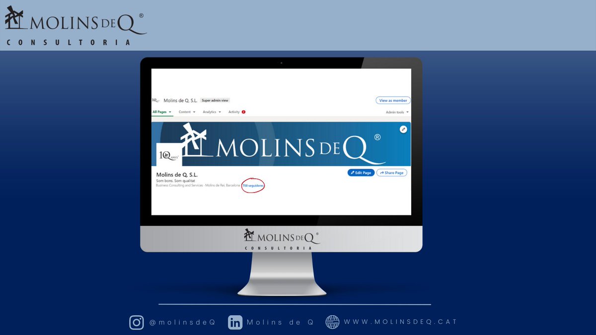 molinsdeQ's tweet image. Ja som 700 seguidors a LinkedIn. 
Moltes gràcies a tots pel vostre suport!

#consultoria #empresa #qualitat #estratègia #valors #iso #isocat #isobcn #equip #futur #sombonssomqualitat #ISO14001 #ISO45001 #ISO27001 #IFSFOOD #brcfood #FSSC22000 #iso9001