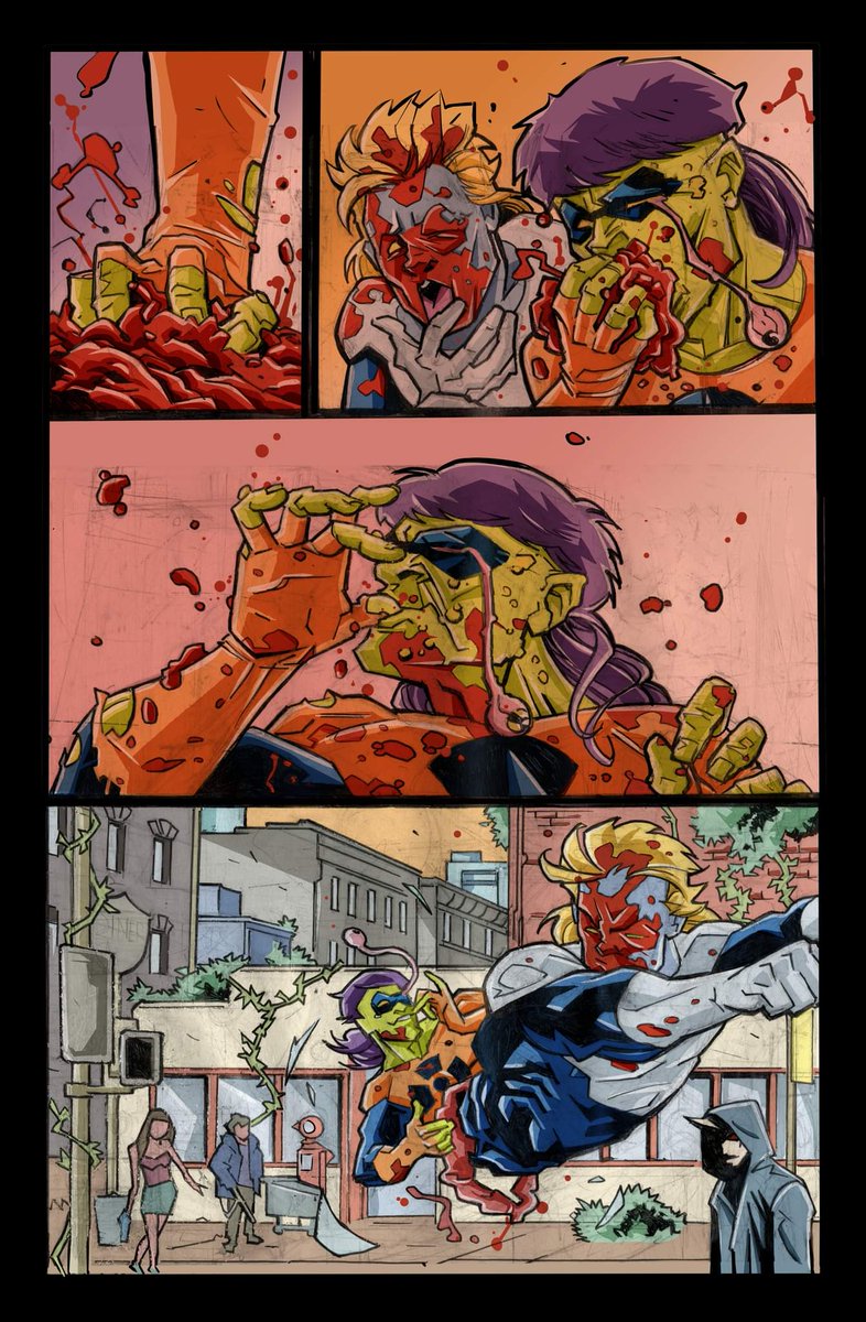 tromaman's tweet photo. Another page from my comics VERSUS, edited by @nukem_comics
You can buy your hard copy or digital copy on the Nukem Comics website's store.
#superheroes #manga #splattercomics #comicartist #comics #superheroescomics #nukemguy #recyclingguy #recycleman #tromaman #aureliomazzara https://t.co/O6VyBEbYEH