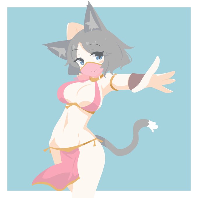 (お題箱)フリーシェル「ねずみいろのねこ」チャンで踊り子コスをお願いします。 