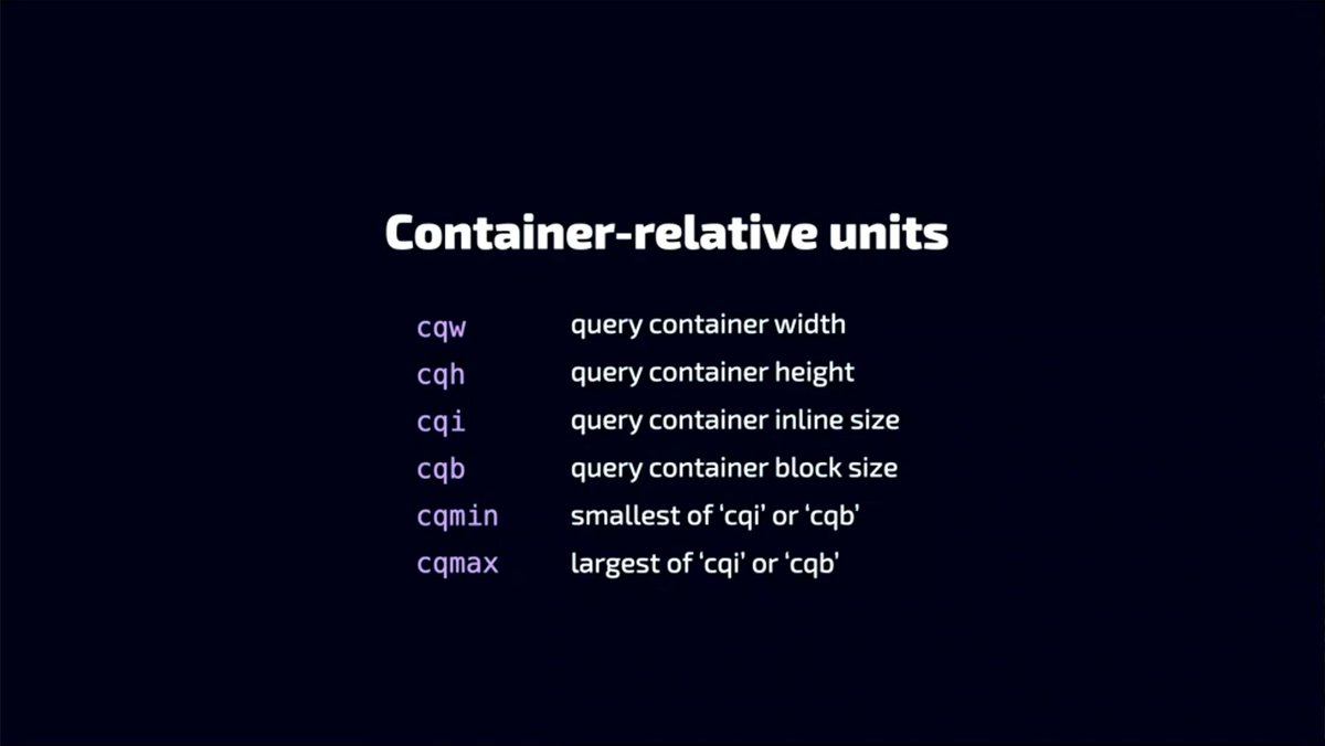 WeareCraftzing's tweet photo. Thank you @MicheBarks for the great  overview on Modern CSS Layouts! The deep dive on Container Queries and Container-Relative units was really inspiring! #SmashingConf https://t.co/I19W9rheHN