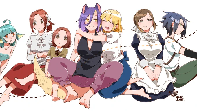 主に人外と女の子 のイラスト・漫画を描いています#作品を載せて自分の作品を知ってもらおう 