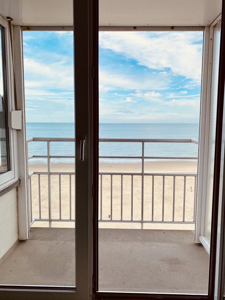allbeets's tweet photo. Pre-back to school trip to the coast of Belgium this week. Our ocean side view this morning sure is a change of scenery! Now off for a swim. :) https://t.co/5ndtrDnLyw