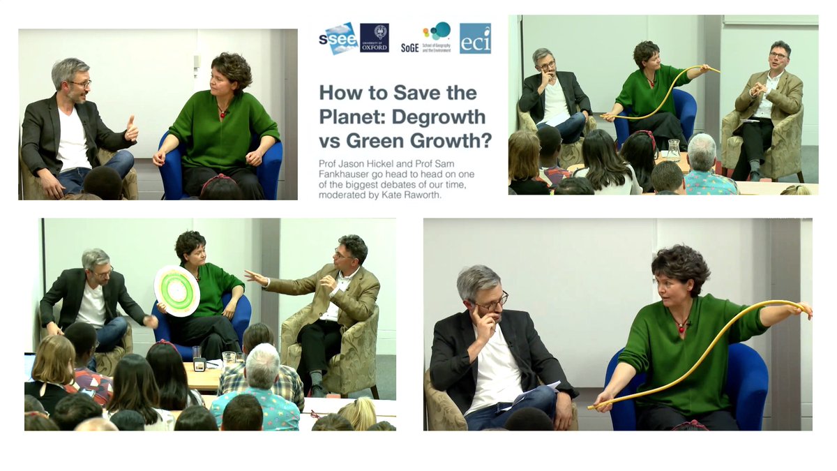 Kate Raworth (@kateraworth) on Twitter photo Degrowth or Green Growth - which will deliver a thriving future? Dive into this crucial 90 min debate between <a href="/jasonhickel/">Jason Hickel</a> & <a href="/SamFankhauser/">Sam Fankhauser</a>, which I moderated in the spirit of respectful disagreement. <a href="/oxfordgeography/">SoGE, University of Oxford</a> <a href="/TheSmithSchool/">Oxford Smith School</a> #greengrowth #degrowth youtube.com/watch?v=YxJrBR… Degrowth or Green Growth - which will deliver a thriving future? Dive into this crucial 90 min debate between <a href="/jasonhickel/">Jason Hickel</a> & <a href="/SamFankhauser/">Sam Fankhauser</a>, which I moderated in the spirit of respectful disagreement. <a href="/oxfordgeography/">SoGE, University of Oxford</a> <a href="/TheSmithSchool/">Oxford Smith School</a> #greengrowth #degrowth youtube.com/watch?v=YxJrBR…