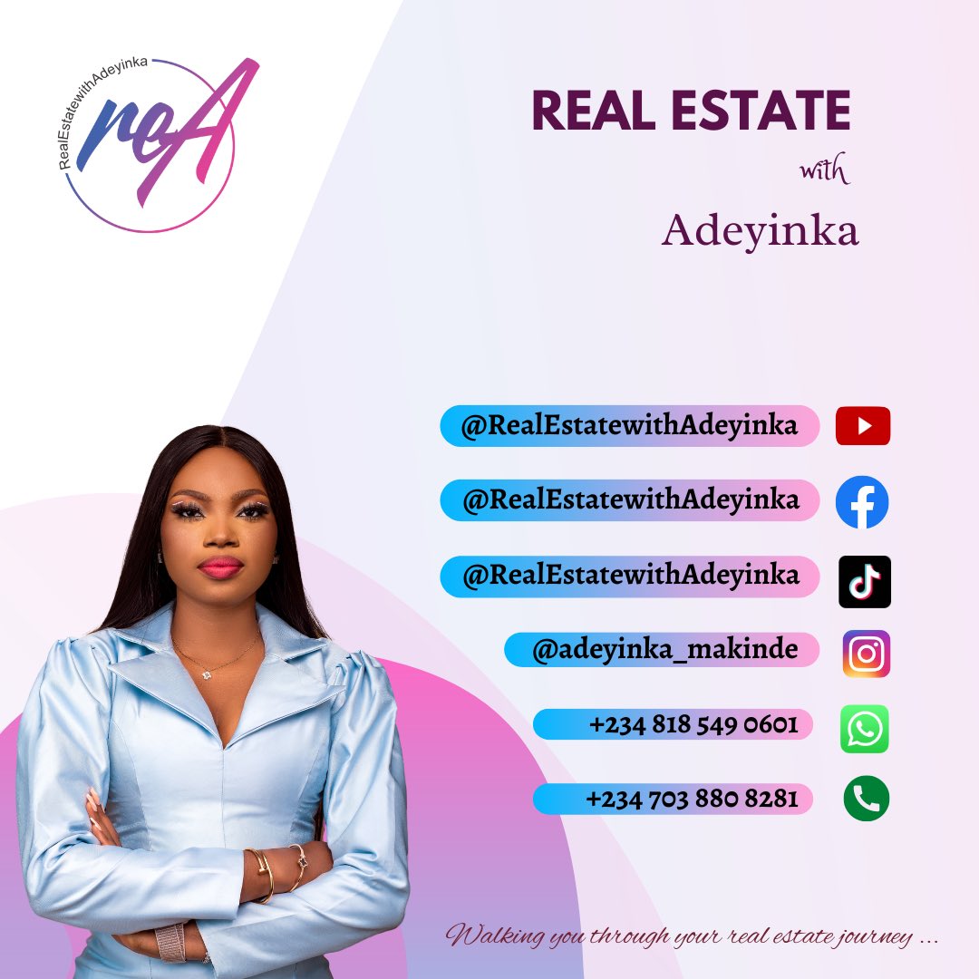 yeenkahchen's tweet photo. Hi there! I am Adeyinka, a real estate professional and I have got real estate investment opportunities that allows you invest a minimum of N500,000 in any of our landed properties and get a 30% return on investment within 12 months GUARANTEED!!!

Let’s make deal today 🤝 https://t.co/8StXIZmNrE