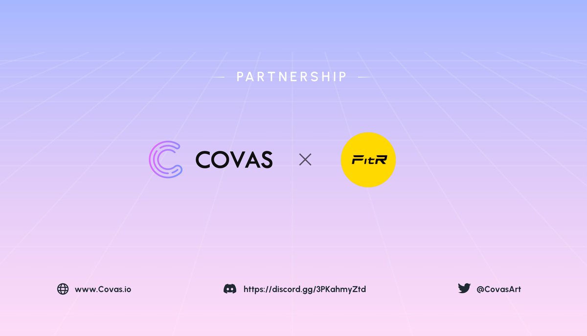 CovasArt's tweet photo. 👏We are excited to announce our partnership with @FitRofficial.
🥊 FitR is a social AI fitness platform strives to promote a healthy lifestyle by providing fun workouts and social activities. We hope that our cooperation will bring you a different trading experience. https://t.co/gNObuEahFc