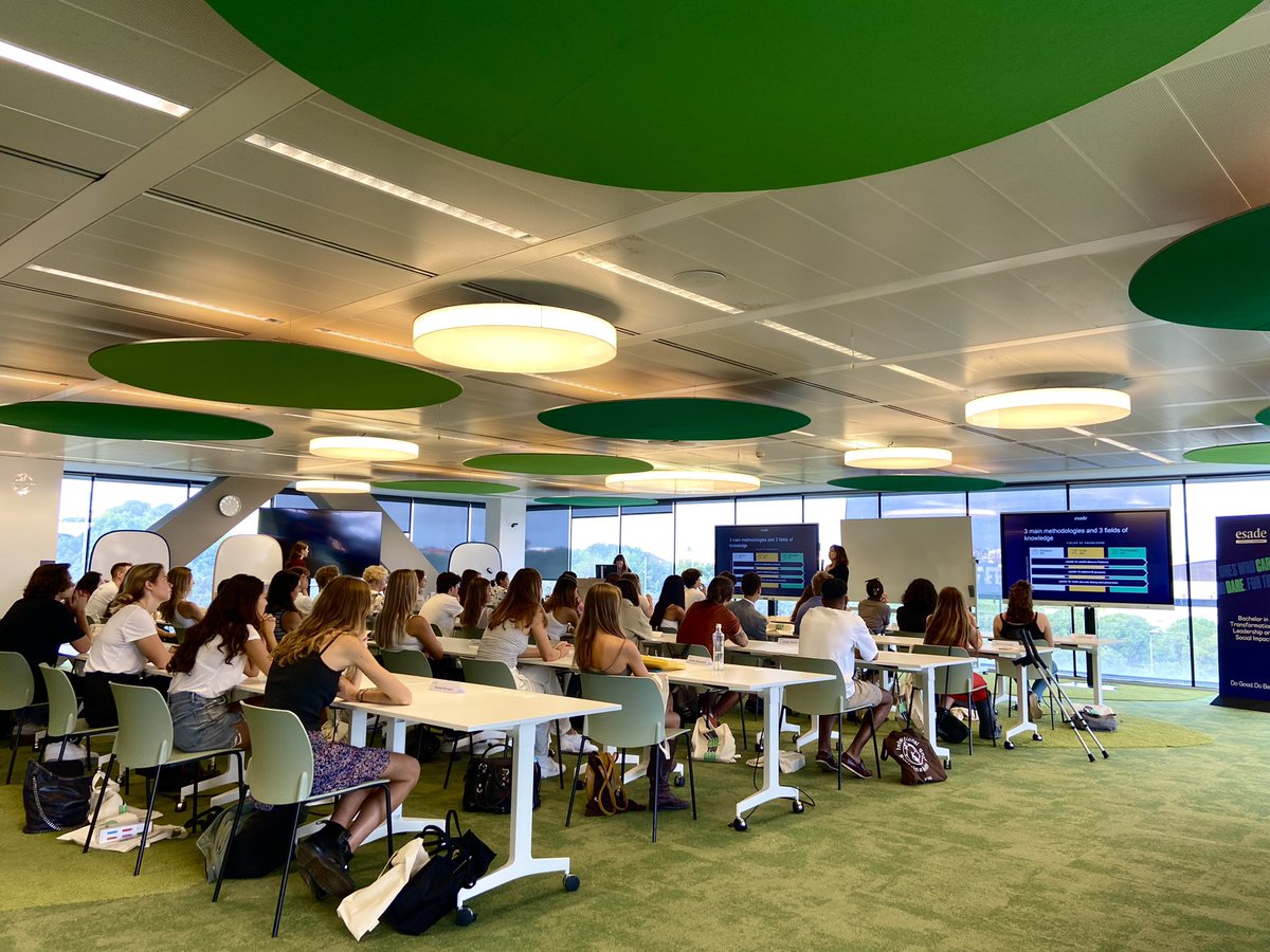 Esade's tweet photo. 🚀 Today we welcome a new academic year full of hopes, challenges, and new experiences and opportunities. #WelcometoEsade https://t.co/YJFV45e8mR