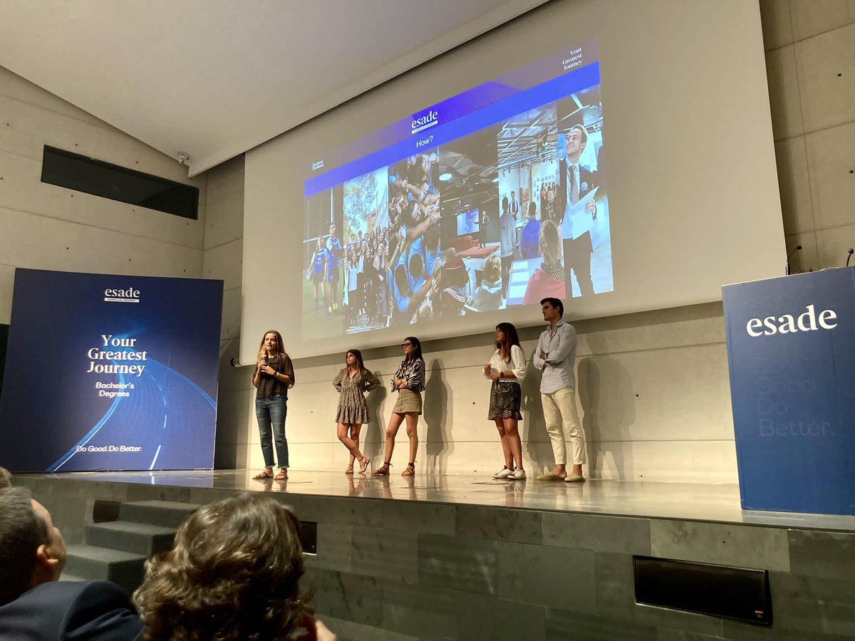 Esade's tweet photo. 🚀 Today we welcome a new academic year full of hopes, challenges, and new experiences and opportunities. #WelcometoEsade https://t.co/YJFV45e8mR