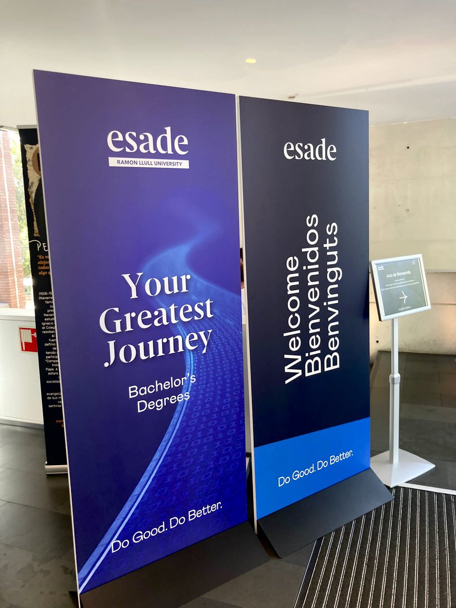 Esade's tweet photo. 🚀 Today we welcome a new academic year full of hopes, challenges, and new experiences and opportunities. #WelcometoEsade https://t.co/YJFV45e8mR