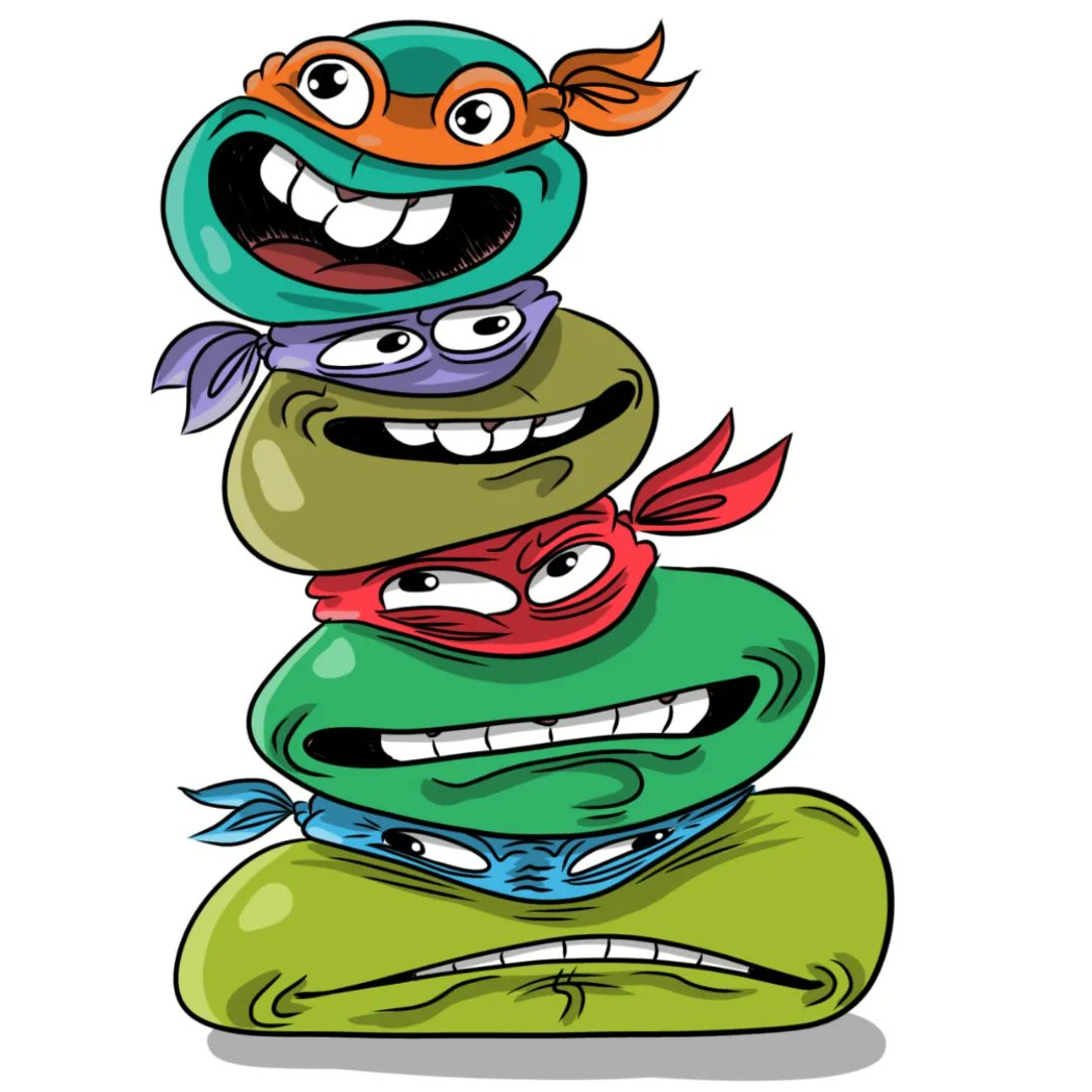 Cosmicrocketman's tweet photo. Hoje é segunda feira, que Tartaruga Ninja és? #tartarugasninja #ninjaturtles #desenho #digitalart https://t.co/qgrFrjMTIv