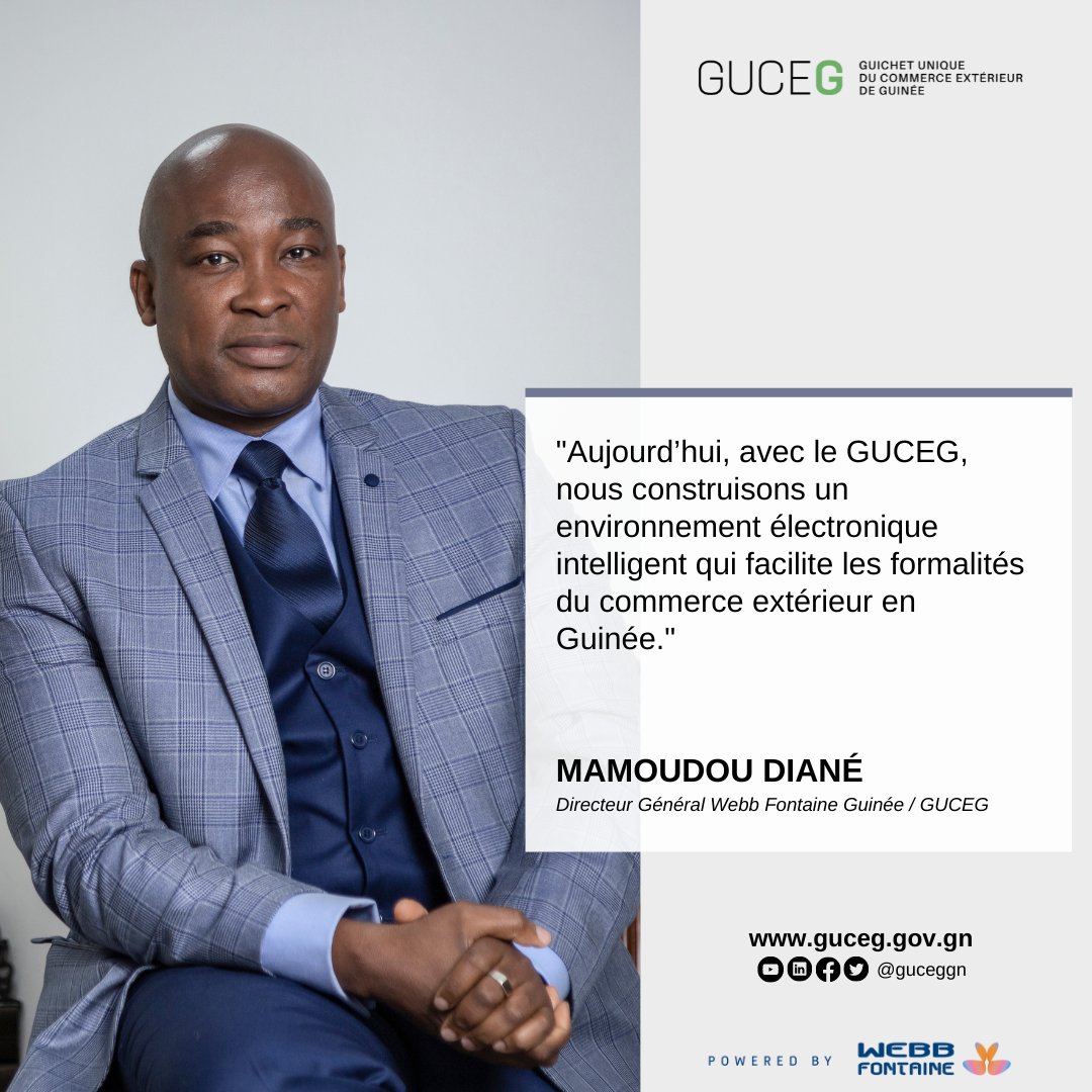 GUCEGGN's tweet photo. Excellente Semaine à tous.
#GUCEG #WebbFontaine #MBudget #GouvGN #Commerce #Import #Export #digitalisation https://t.co/QYIycGidjK