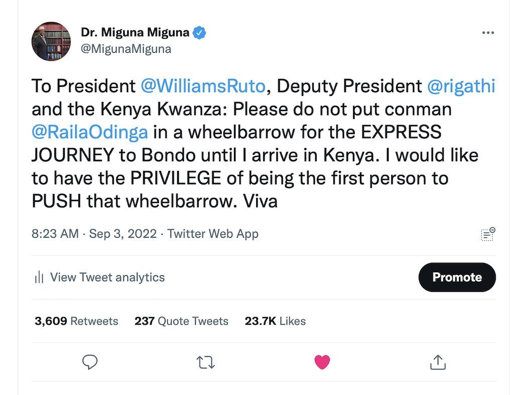 Dr. Miguna Miguna tweet media
