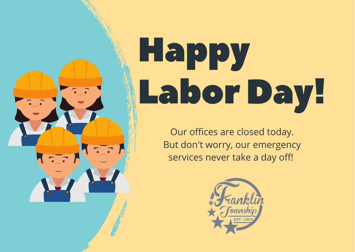 Closed in observance of Labor Day.
