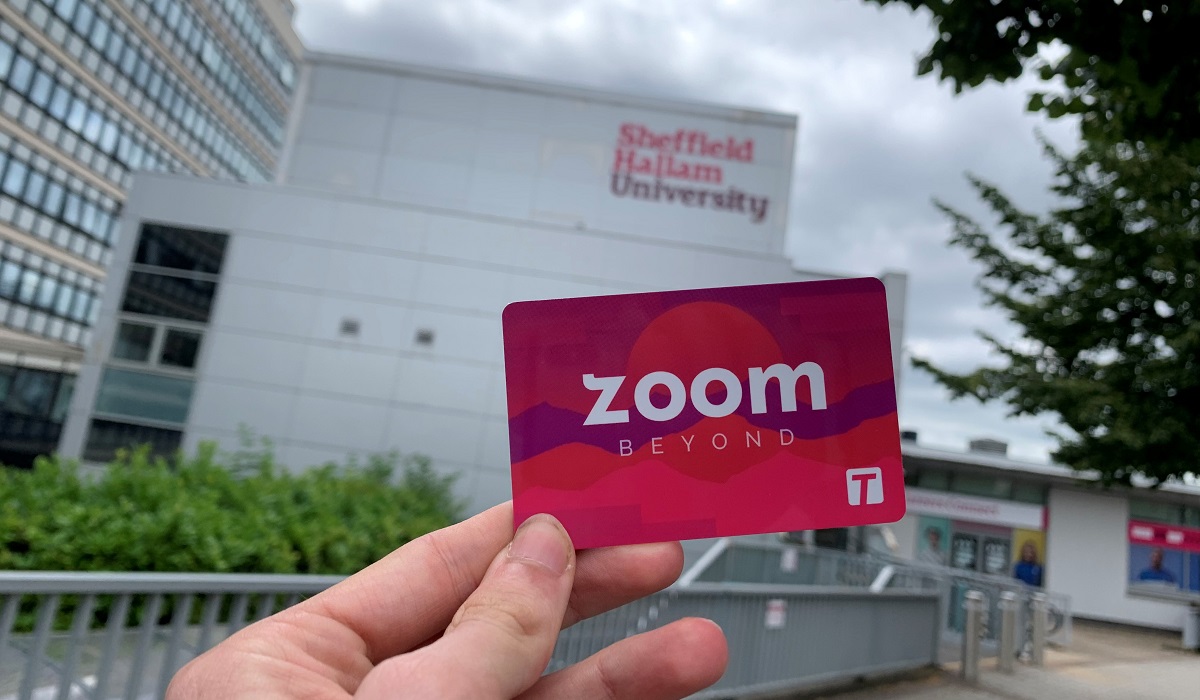 TravelSYorks's tweet photo. Starting university this September? You’re going to go far…and you can travel for 80p per journey on buses or trams in South Yorkshire, with our #ZoomBeyond Travel Pass for anyone aged 18-21. Apply now 👉 https://t.co/RMI0U30nhH @sheffhallamuni https://t.co/cGj94iXA3q