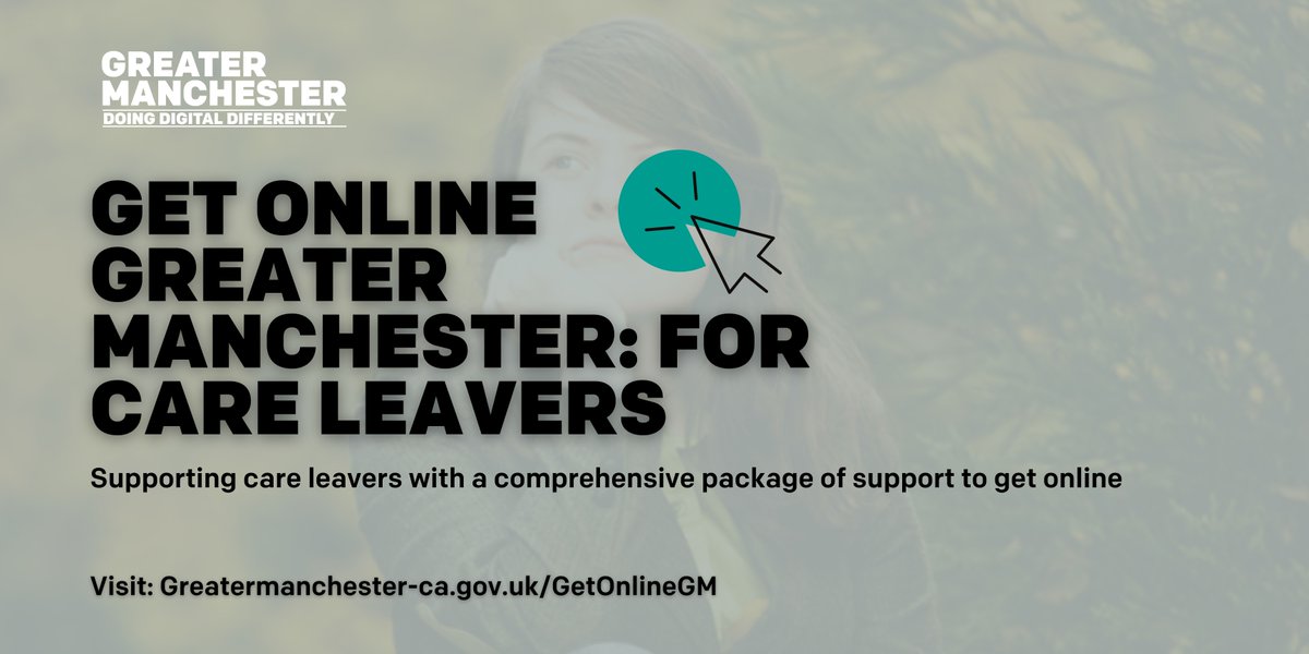 📣 Greater Manchester drives commitment to levelling up for young people and tackling digital inequalities with a new connectivity initiative for care leavers

➡️ greatermanchester-ca.gov.uk/news/greater-m…

#GetOnlineGM #DoingDigitalDifferently