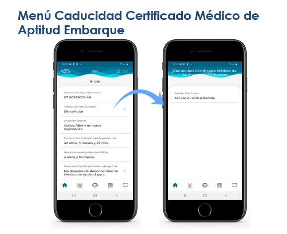 ISMrevistaMar's tweet photo. Los #trabajadoresdelmar necesitan pasar un reconocimiento médico🩺 para poder embarcar #RMEM. ¿Sabes cuándo te caduca tu certificado médico 📃de aptitud para embarcar🚢?  Puedes verlo si accedes a la app #ISMentubolsillo. 
#ISM #REM https://t.co/CNuXab0tgI